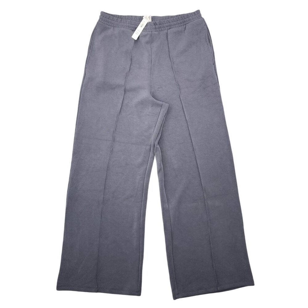 NWT Women's Victoria Secret's VSX Featherweight Wide Leg Pants Large Grey Soft